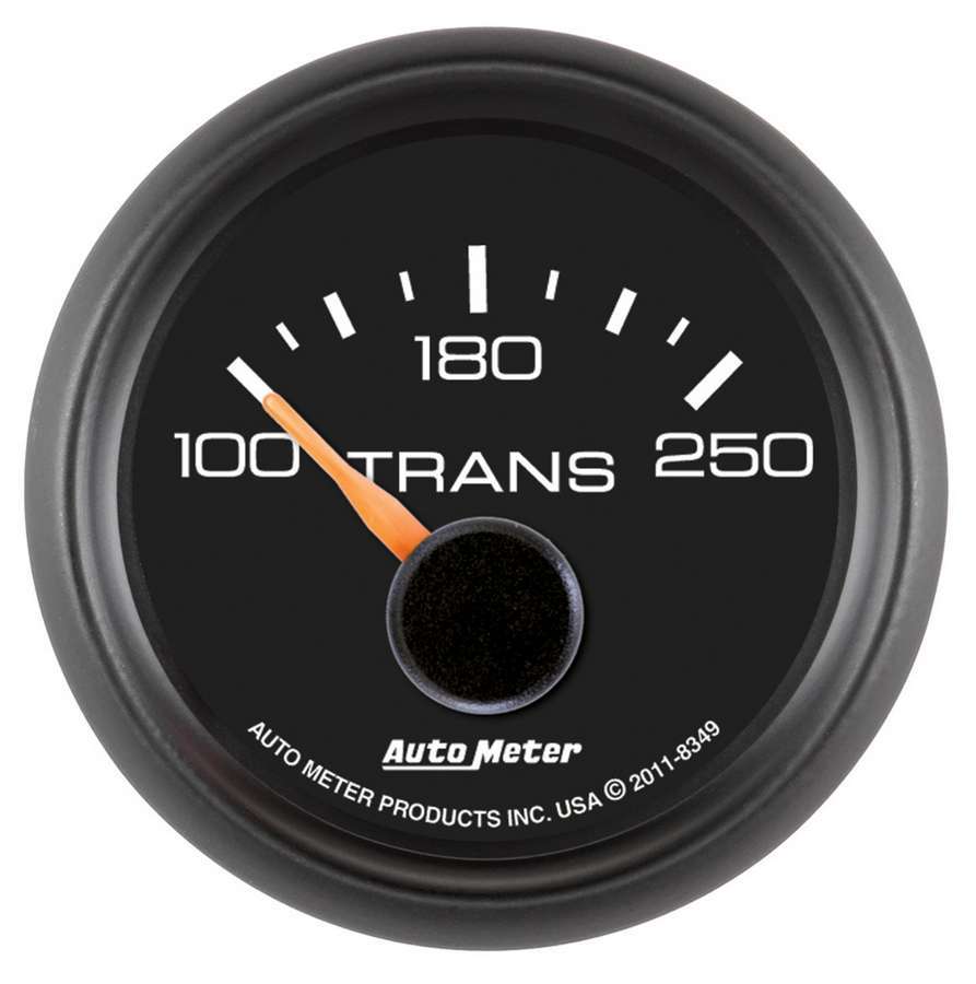 Transmission Temperature Gauge - GM Factory Match - 100-250 Degree F - Electric - Analog - Short Sweep - 2-1/16 in Diameter - Black Face - Each