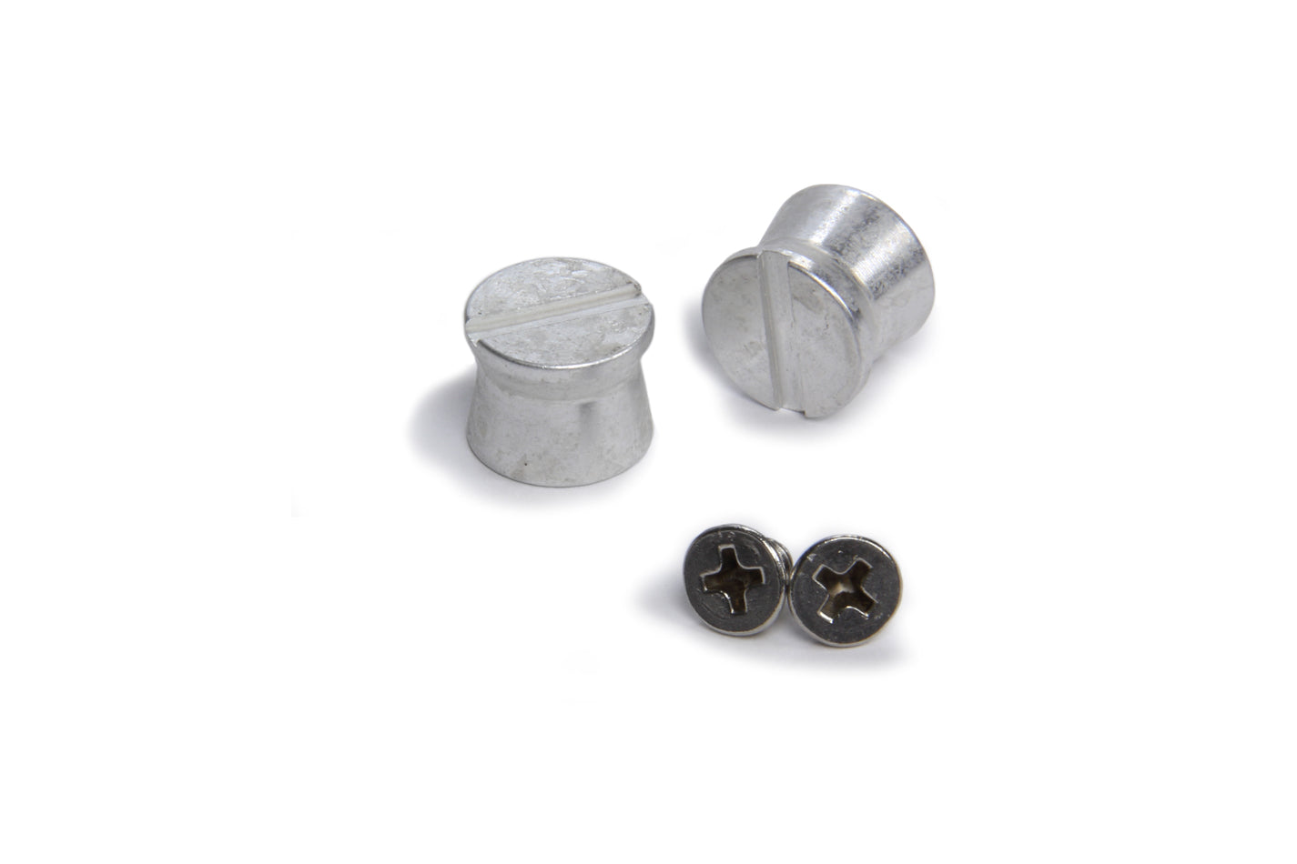 Helmet Tear Off Post - Aluminum - Brushed - Pair