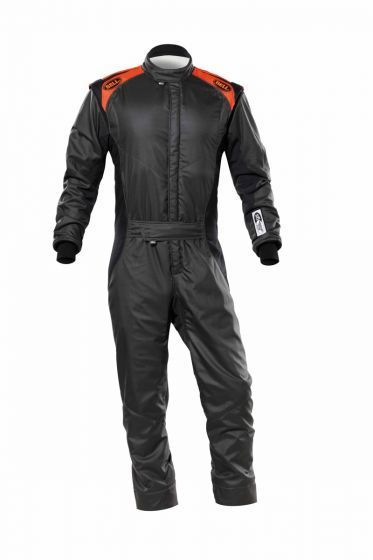Driving Suit - ADV-TX Series - 1-Piece - SFI 3.2A/5 - Multi-Layer - Fire Retardant Fabric - Gray / Orange - Small - Each