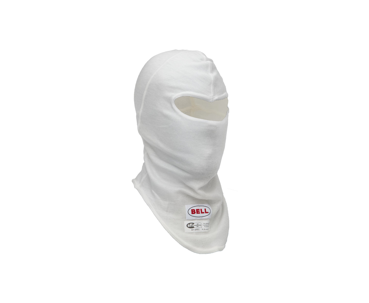 Head Sock - Balaclava - Single Eyelet - SFI 3.3 - Nomex - White - One Size Fits All - Each