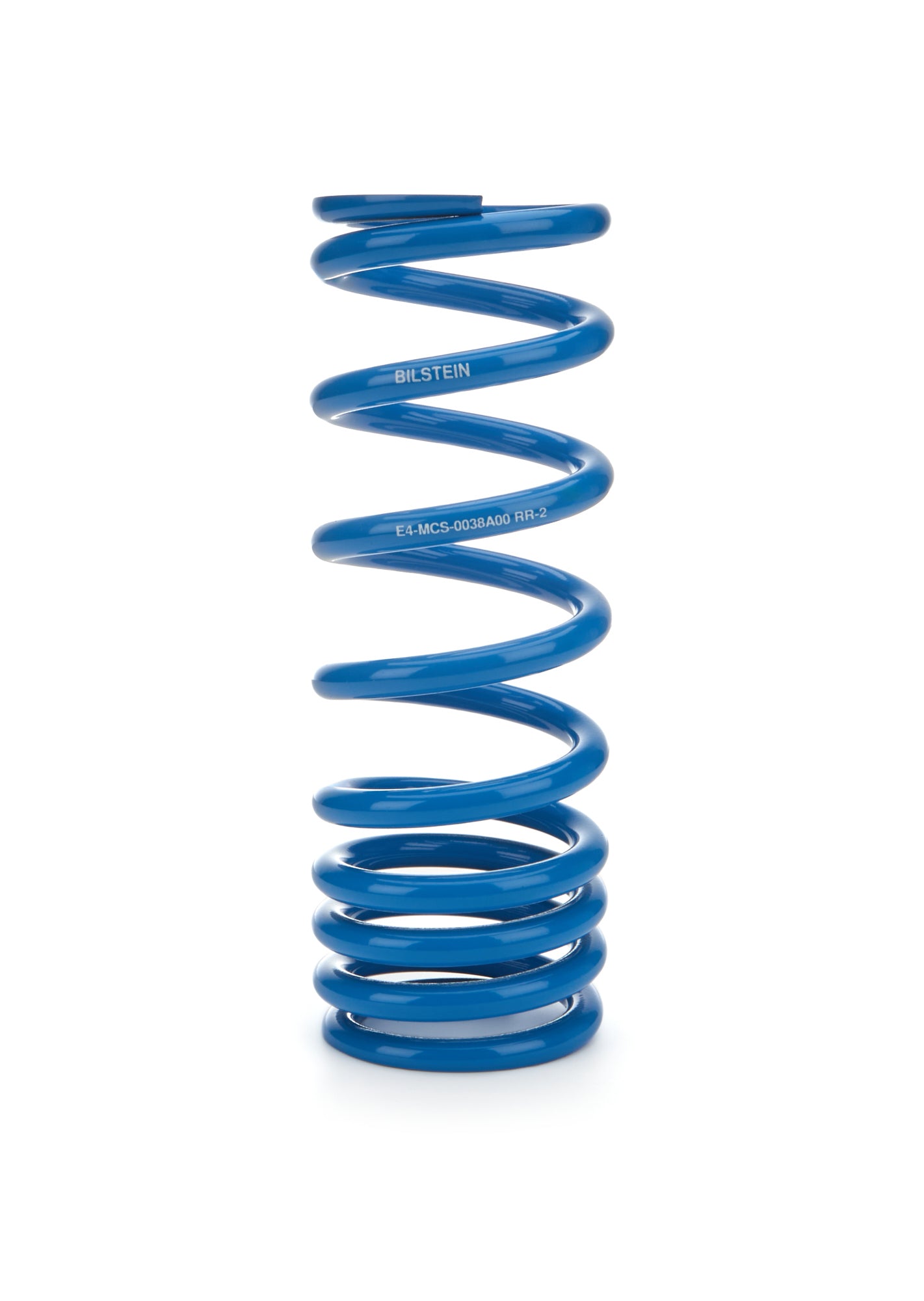 Coil Spring - Coil-Over - 2.5 in ID - 10 in Length - Progressive - 2 in Coil Bind - Steel - Blue Powder Coat - Each