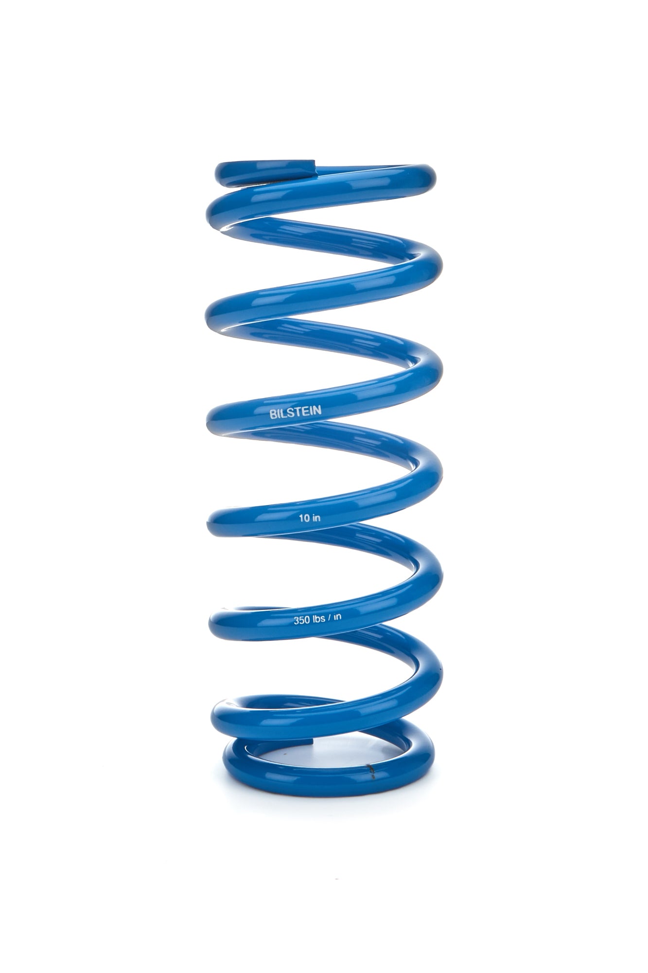 Coil Spring - Coil-Over - 2.5 in ID - 10 in Length - 350 lb/in Spring Rate - Steel - Blue Powder Coat - Each