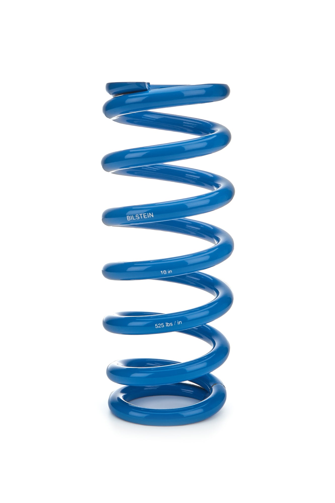 Coil Spring - Coil-Over - 2.5 in ID - 10 in Length - 525 lb/in Spring Rate - Steel - Blue Powder Coat - Each