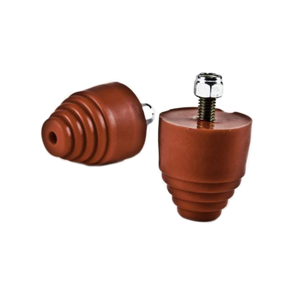 Bump Stop - 3 in Tall - 2.5 in OD - Rubber - Red - Kit