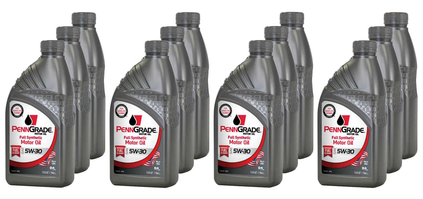 Motor Oil - Full Synthetic - 5W30 - Synthetic - 1 qt Bottle - Set of 12