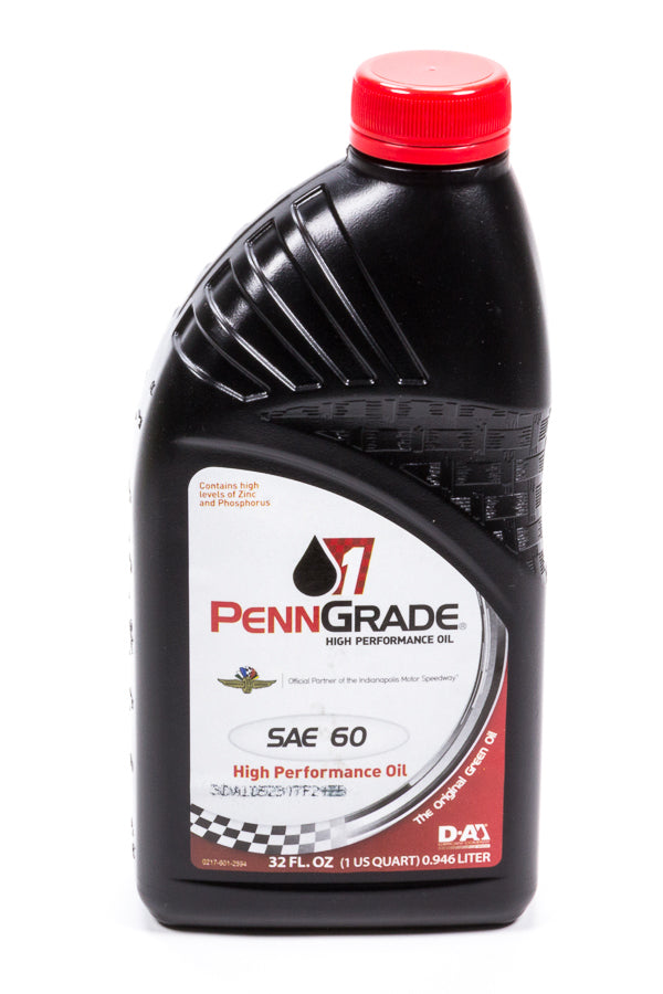Motor Oil - High Zinc - 60W - Conventional - 1 qt Bottle - Each