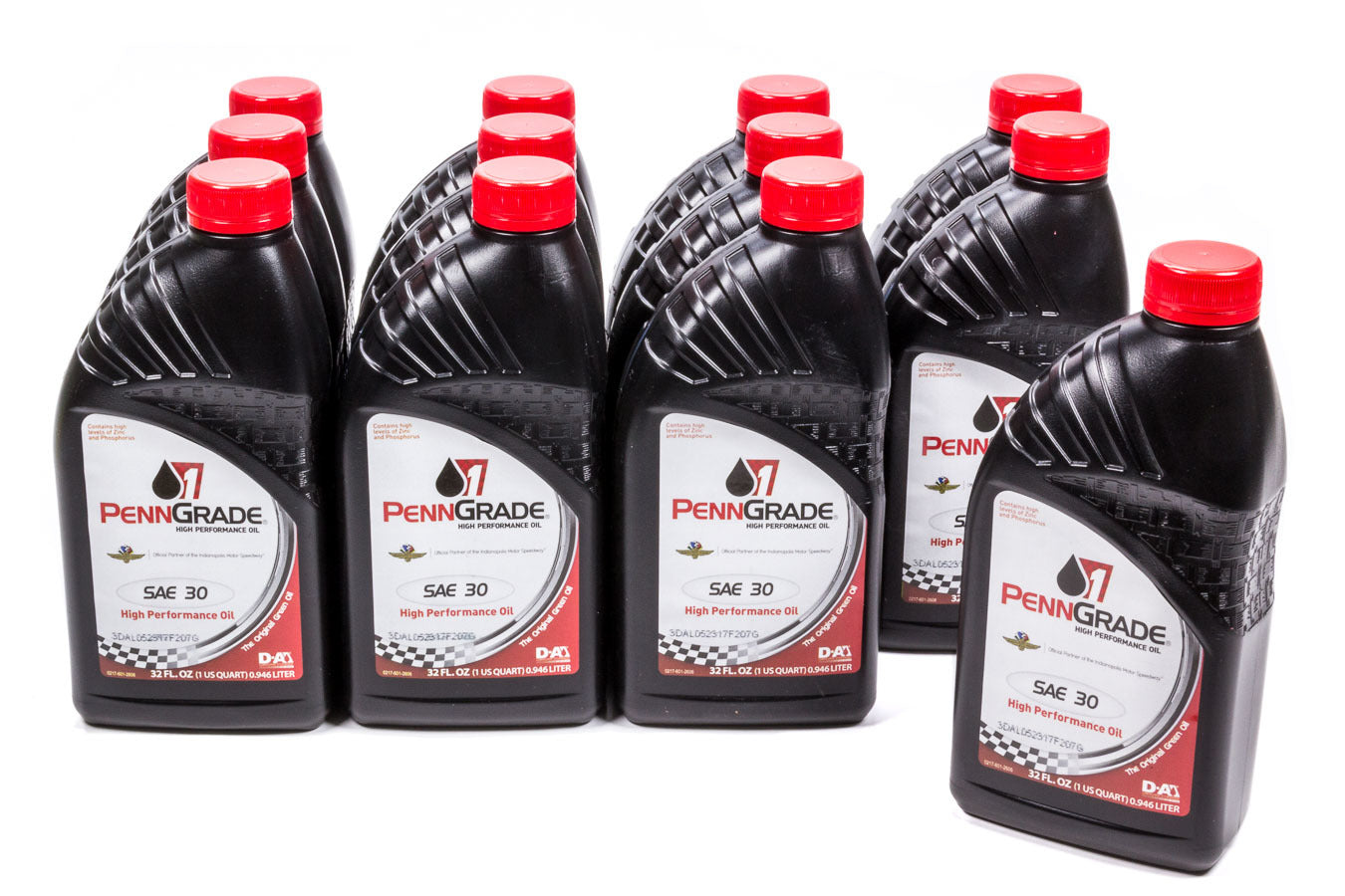Motor Oil - High Zinc - 30W - Conventional - 1 qt Bottle - Set of 12