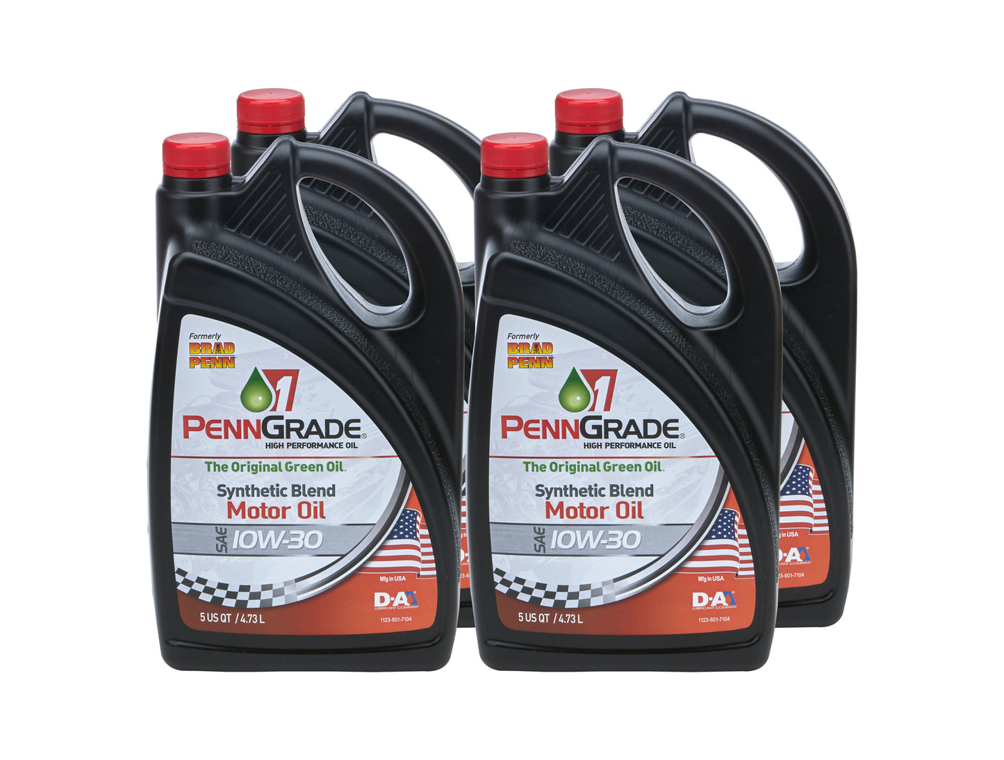 Motor Oil - High Zinc - 10W30 - Semi-Synthetic - 5 qt Jug - Set of 4