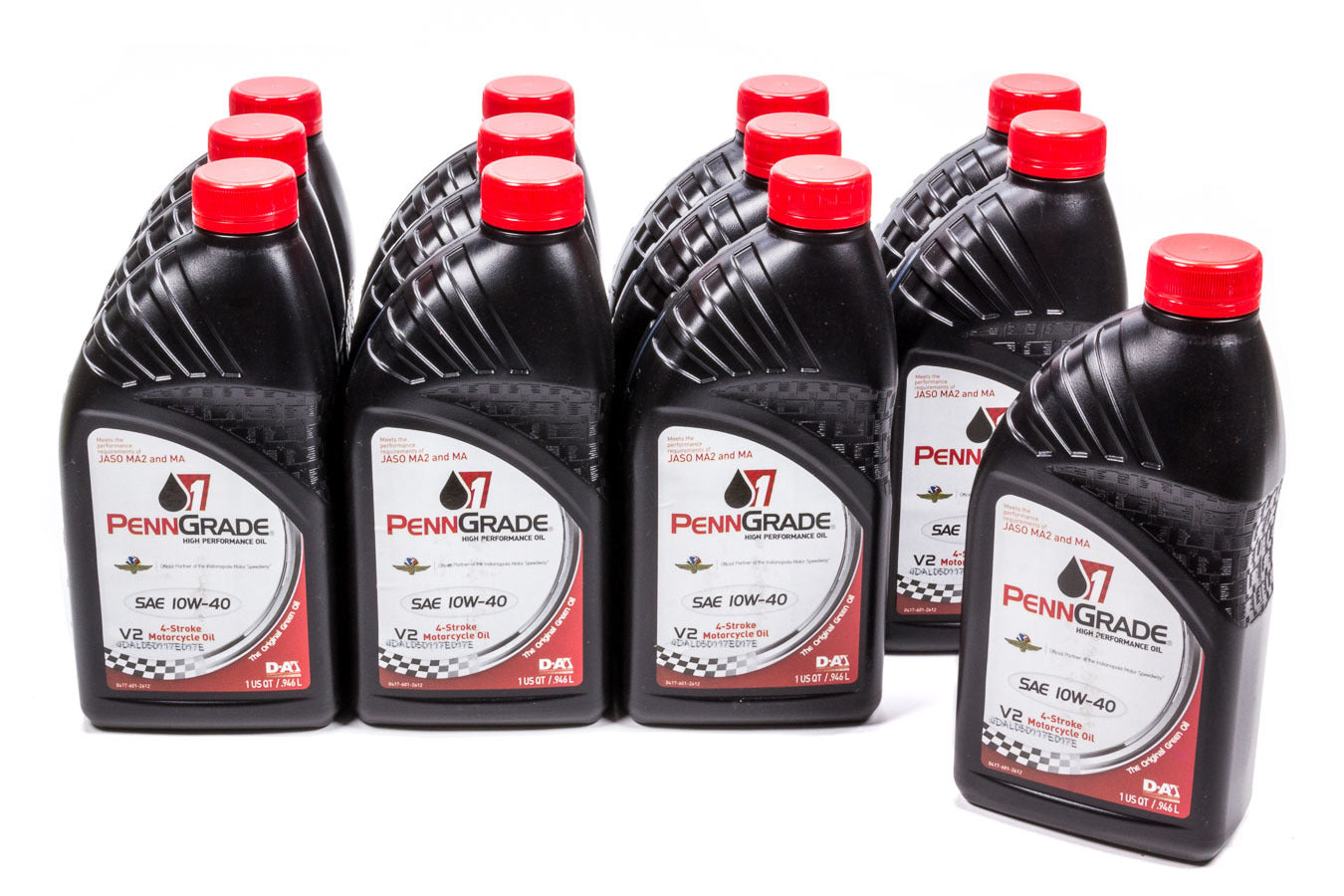 Motor Oil - 10W40 - Conventional - 1 qt Bottle - Motorcycle - Set of 12
