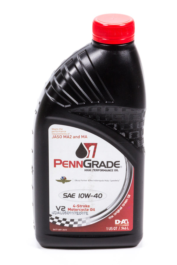 Motor Oil - 10W40 - Conventional - 1 qt Bottle - Motorcycle - Each