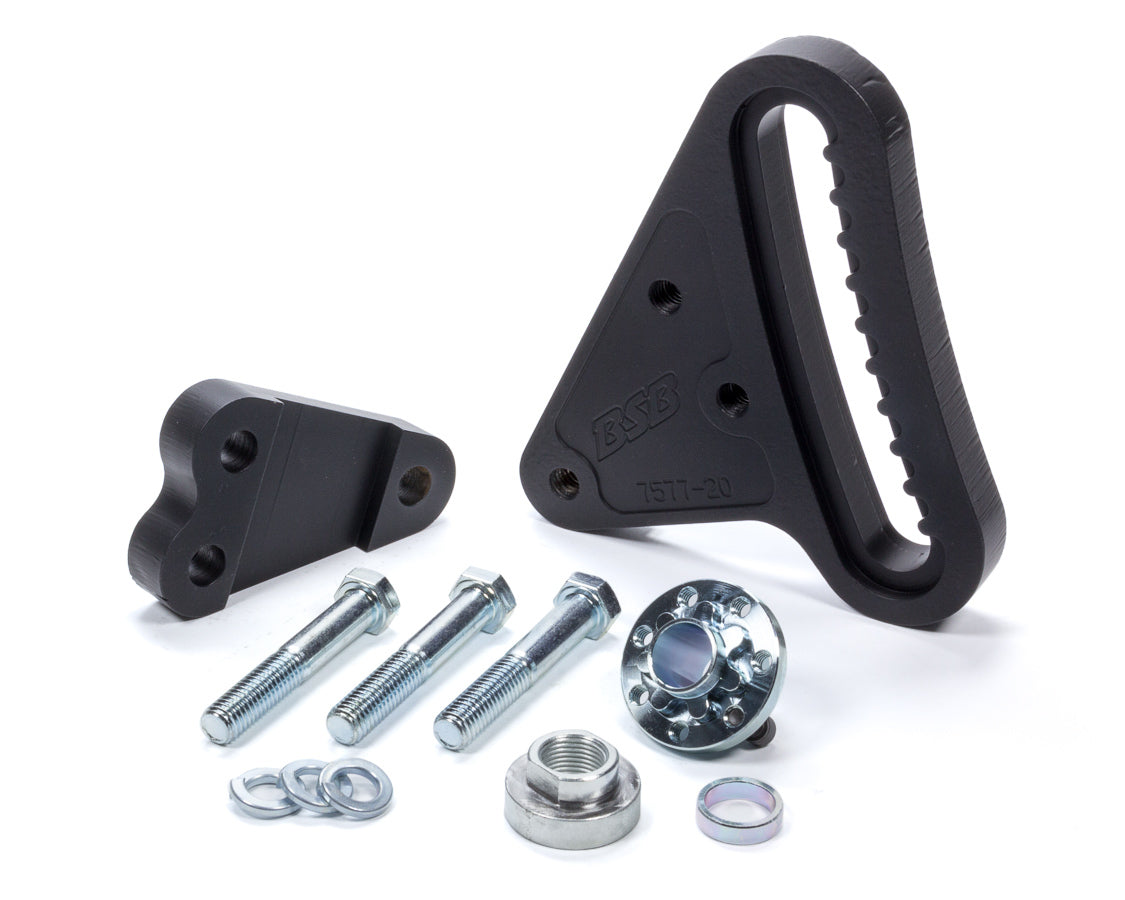 Panhard Bar Bracket - GRT - Frame Mount - Bolt-On - Adjustable - Steel - Black Powder Coat - 2 in Square Tubing - Kit