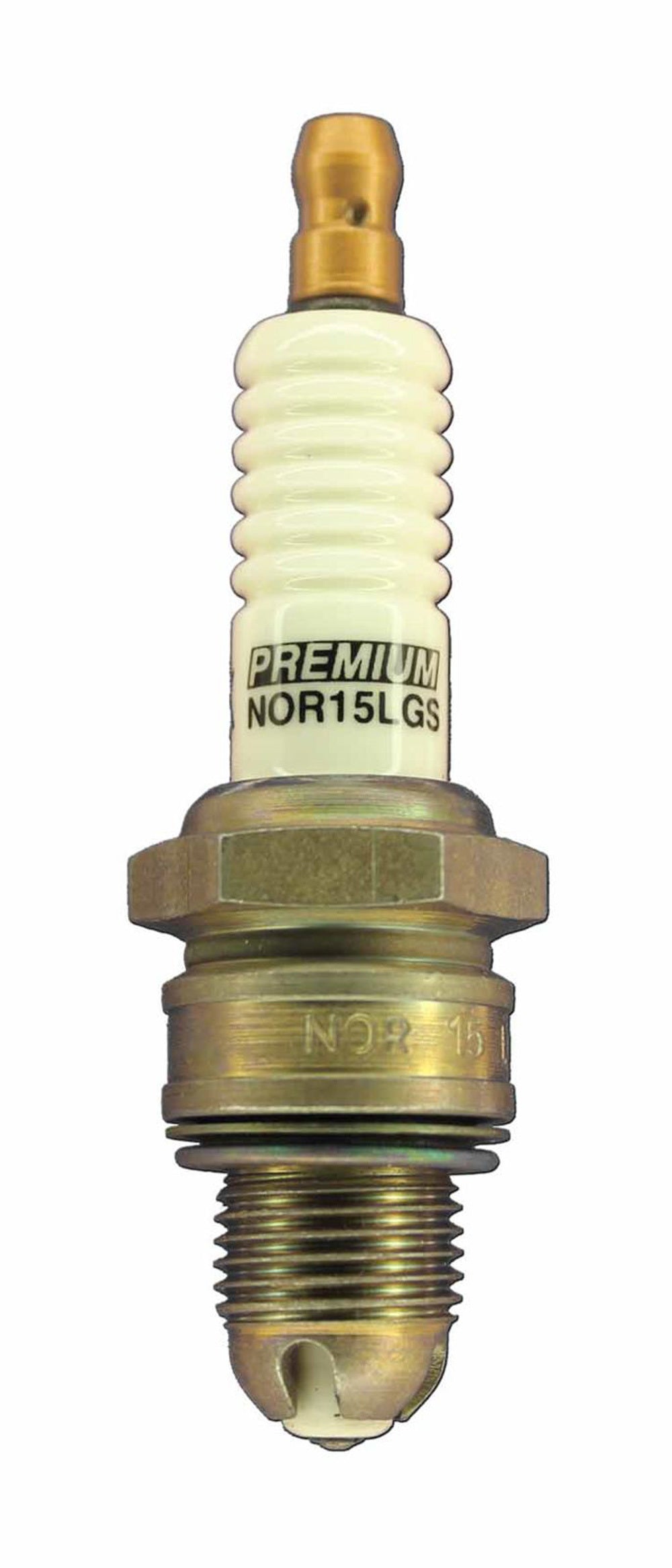 Spark Plug - Premium Racing - 14 mm Thread - 12.7 mm Reach - Heat Range 15 - Gasket Seat - Resistor - Each