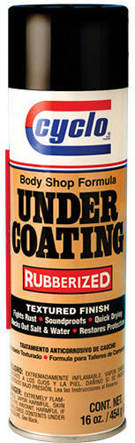 Undercoating - Rubberized - Paintable - Flexible - Black - 16 oz Aerosol - Each