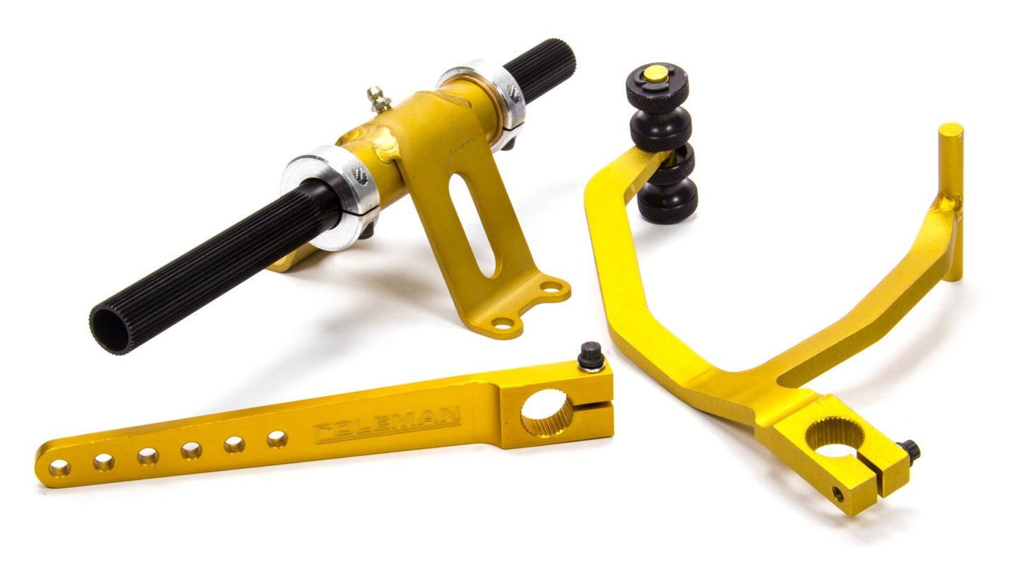 Pedal Assembly - Roller - Gas - Adjustable - Firewall Mount - Aluminum - Gold Anodized - Universal - Each