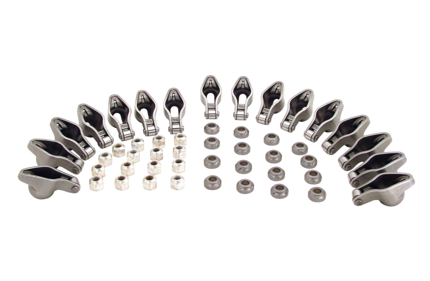 Rocker Arm - Magnum - 3/8 in Stud Mount - 1.60 Ratio - Roller Tip - Chromoly - Small Block Chevy - Set of 16