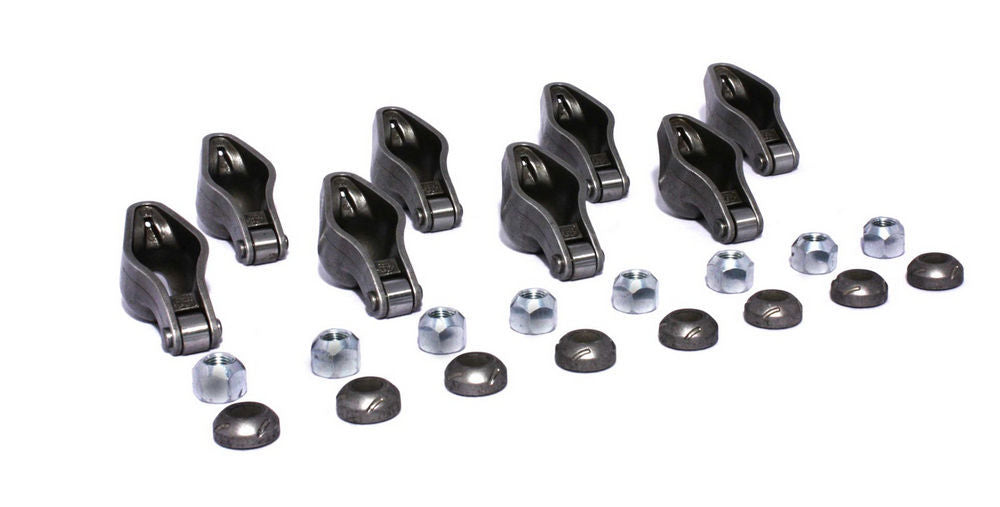 Rocker Arm - Magnum - 3/8 in Stud Mount - 1.6 Ratio - Roller Tip - Chromoly - Small Block Chevy - Set of 8