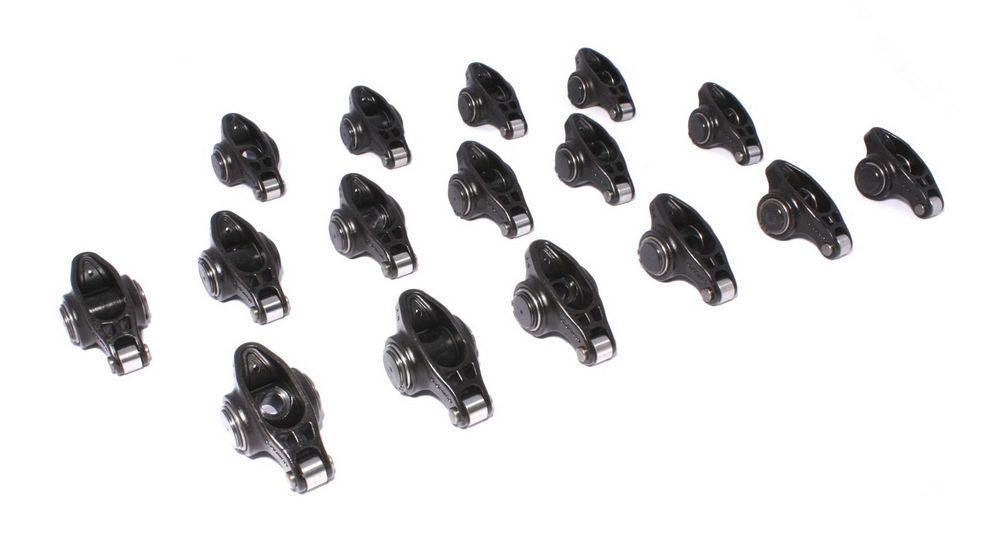 Rocker Arm - Ultra Pro Magnum - 3/8 in Stud Mount - 1.60 Ratio - Full Roller - Chromoly - Small Block Ford - Set of 16