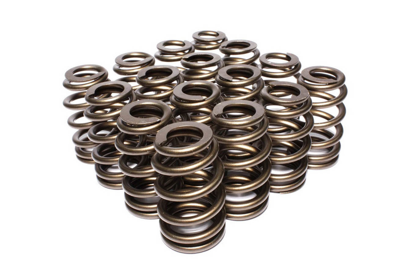 Valve Spring - Race Street - Beehive Spring - 300 lb/in Spring Rate - 1.130 in Coil Bind - 1.590 in OD - Set of 16