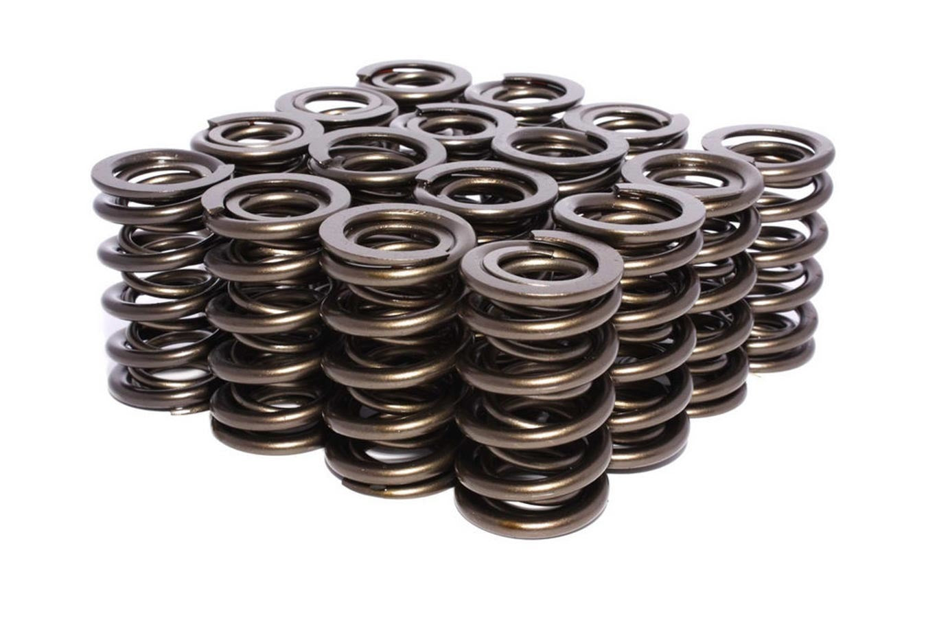 Valve Spring - Race Street - Dual Spring - 408 lb/in Spring Rate - 1.040 in Coil Bind - 1.320 in OD - Set of 16