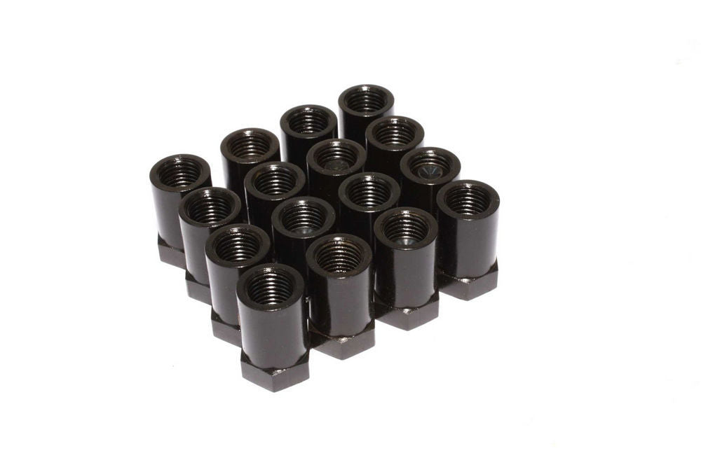 Rocker Arm Nut - Hi-Tech Polylock - 3/8-24 in Thread - Steel - Black Oxide - Set of 16