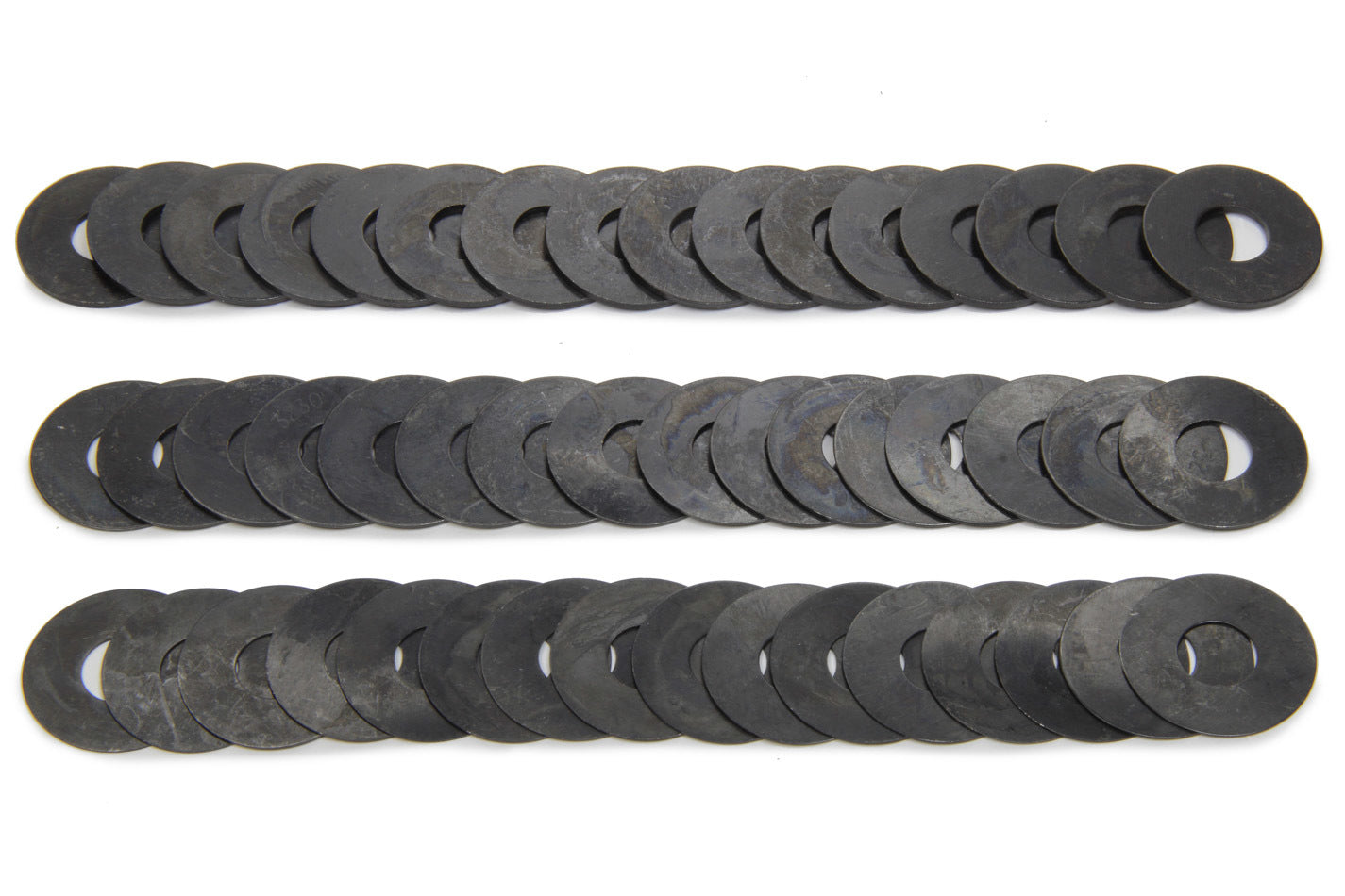 Valve Spring Shim - 0.015 in / 0.030 in / 0.060 in Thick - 1.300 in OD - 0.520 in ID - Steel - Natural - Set of 16