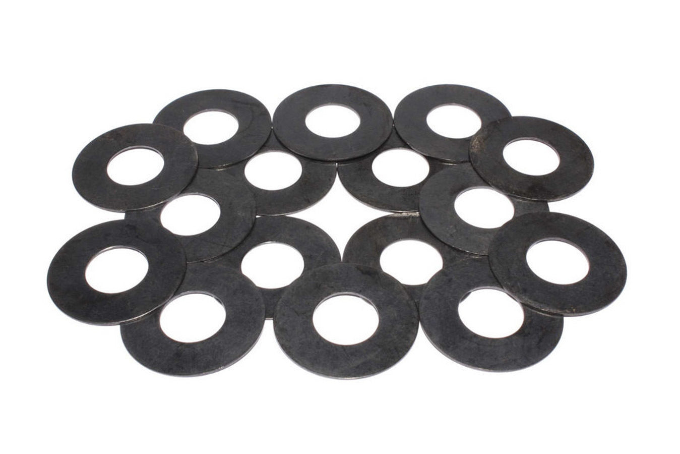 Valve Spring Shim - 0.015 in Thick - 1.480 in OD - Steel - Set of 16