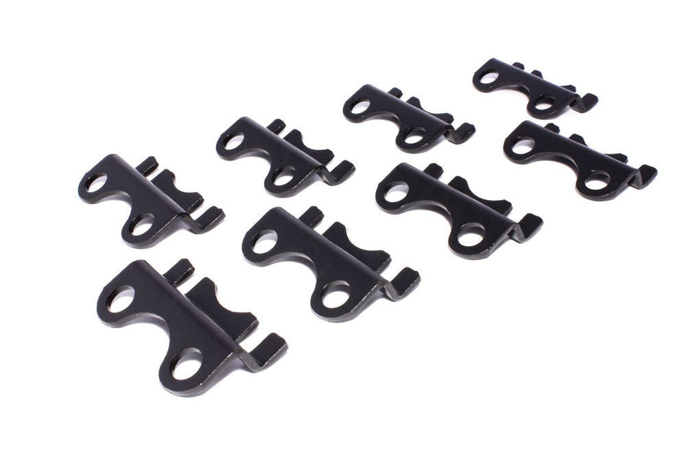 Pushrod Guide Plate - 3/8 in Pushrod - Raised - Steel - Black Oxide - Small Block Chevy - Set of 8