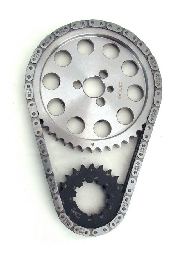 Timing Chain Set - Double Roller - Keyway Adjustable - Billet Steel - Small Block Chevy - Kit