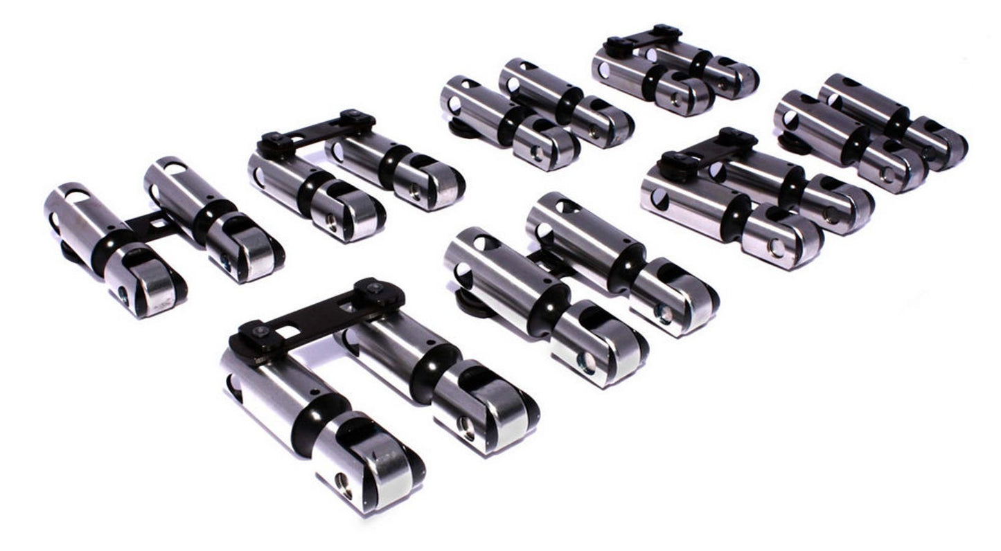 Lifter - Endure-X - Mechanical Roller - 0.842 in OD - 0.300 in Taller - Link Bar - Small Block Chevy - Set of 16