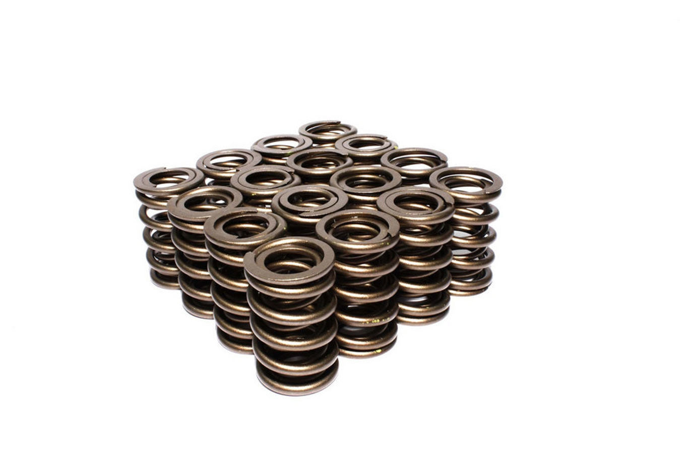 Valve Spring - Dual Spring - 367 lb/in Spring Rate - 1.100 in Coil Bind - 1.489 in OD - Set of 16