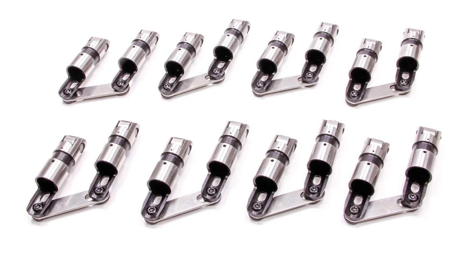 Lifter - Sportsman - Mechanical Roller - 0.842 in OD - Link Bar - Bronze Bearing - Small Block Ford - Set of 16