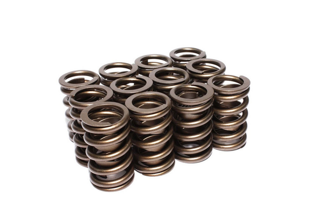 Valve Spring - Single Spring / Damper - 308 lb/in Spring Rate - 1.150 in Coil Bind - 1.230 in OD - Set of 12