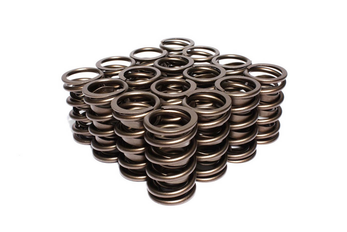 Valve Spring - Dual Spring / Damper - 367 lb/in Spring Rate - 1.065 in Coil Bind - 1.437 in OD - Set of 16