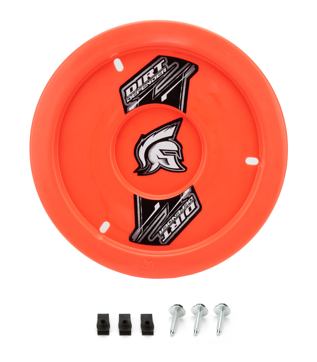 Mud Cover - Gen II - Bolt-On - Hardware Included - Cover Only - Plastic - Neon Red - 15 in Wheels - Each