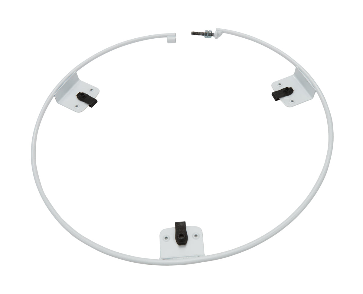 Mud Cover Ring - Expander Mounting Ring - Bolt-On / Quick Release Hardware - Steel - White - Each