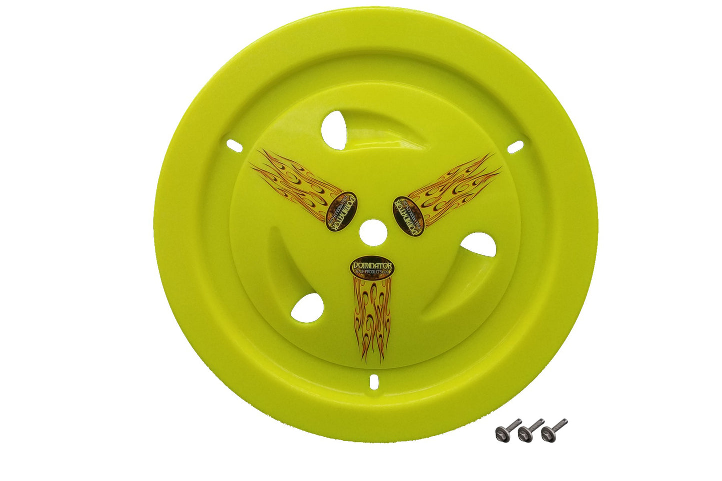 Mud Cover - Ultimate Real - Bolt-On - Hardware Included - Vented - Cover Only - Plastic - Fluorescent Yellow - 15 in Wheels - Each