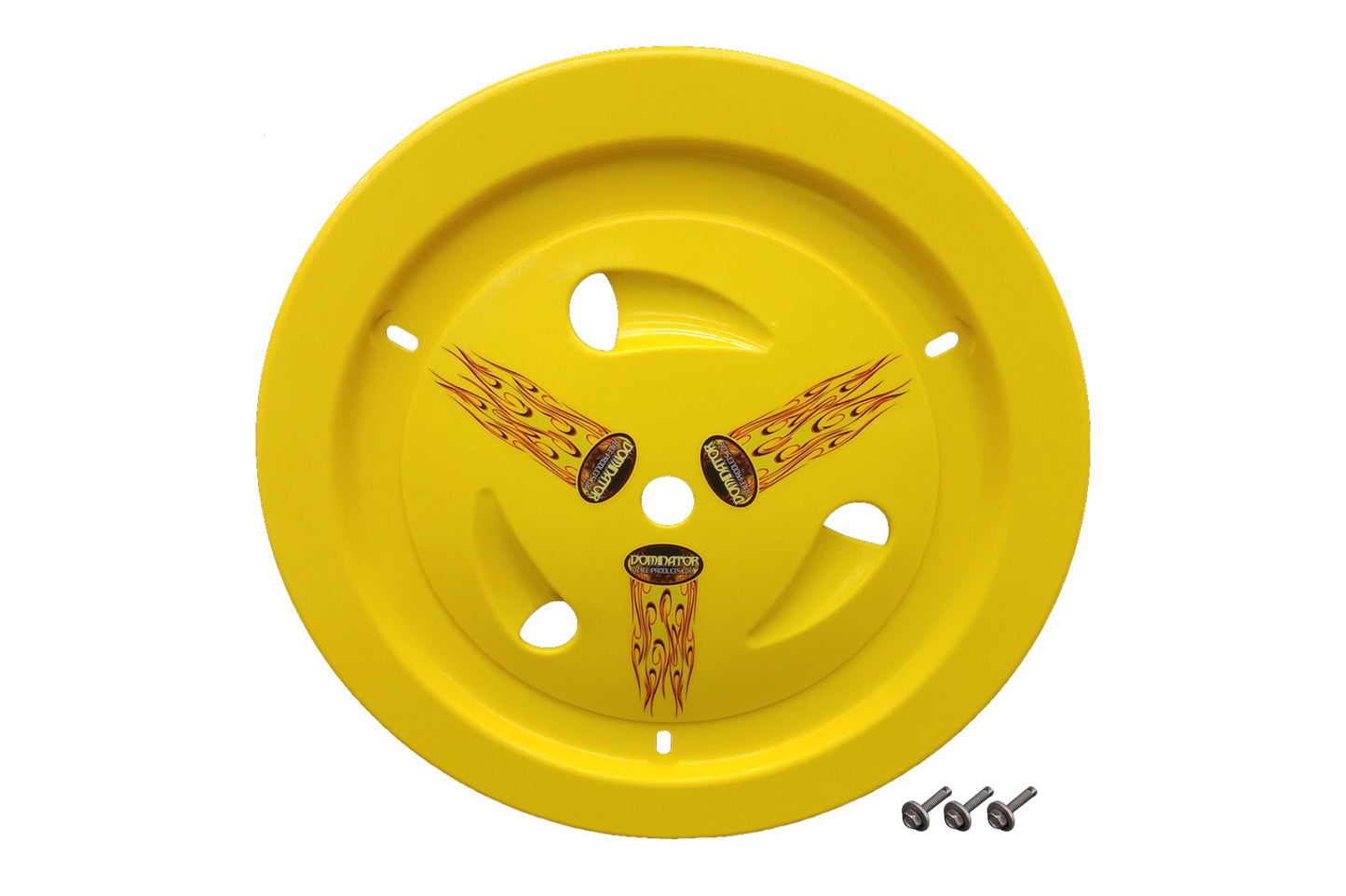 Mud Cover - Ultimate Real - Bolt-On - Hardware Included - Vented - Cover Only - Plastic - Yellow - 15 in Wheels - Each