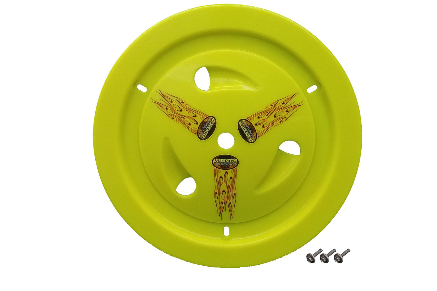 Mud Cover - Ultimate - Bolt-On - Hardware Included - Vented - Cover Only - Plastic - Fluorescent Yellow - 15 in Wheels - Each