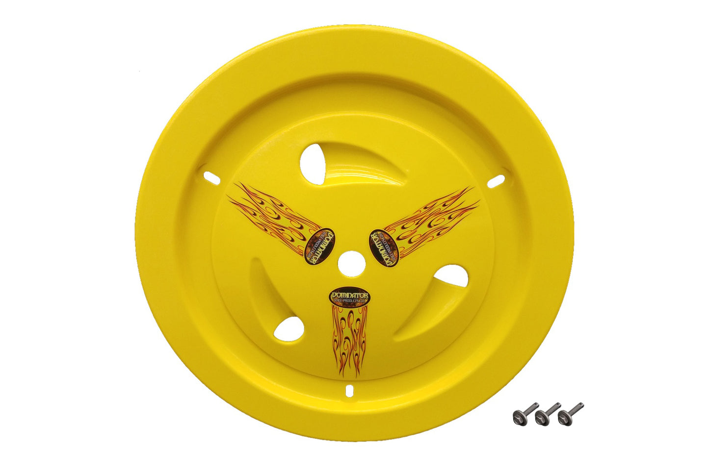 Mud Cover - Ultimate - Bolt-On - Hardware Included - Vented - Cover Only - Plastic - Yellow - 15 in Wheels - Each