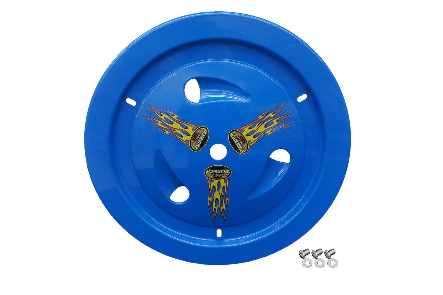Mud Cover - Ultimate - Quick Turn Fastener - Hardware Included - Vented - Cover Only - Plastic - Blue - 15 in Wheels - Each