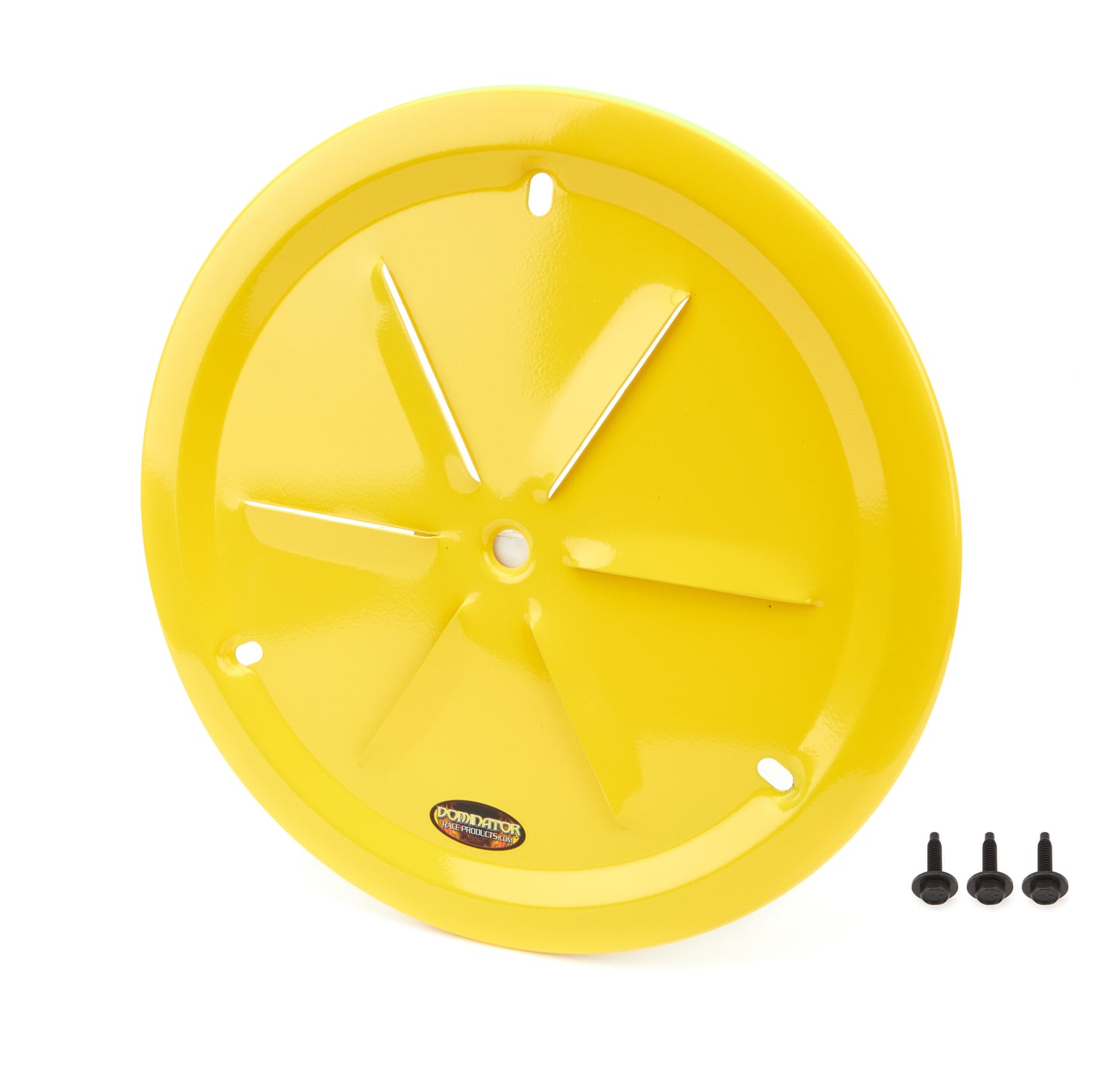 Mud Cover - Bolt-On - Louvered - Aluminum - Yellow Anodized - 15 in Wheels - Each