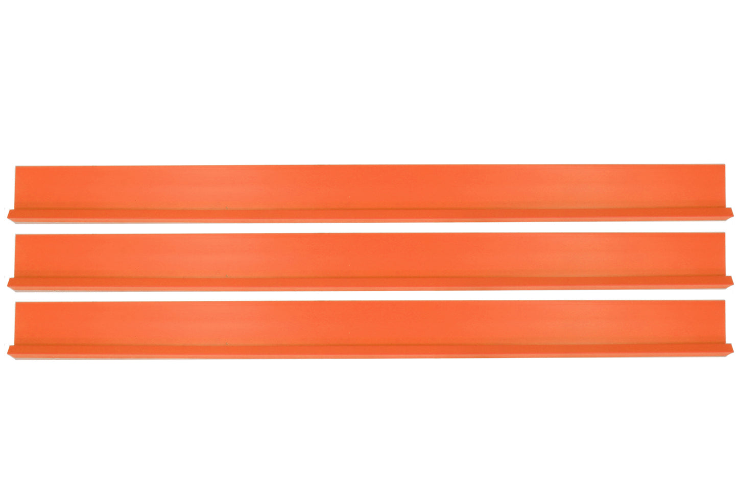 Rocker Panel - 78 in Long - Plastic - Fluorescent Orange - Set of 3