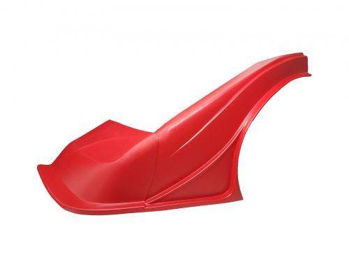 Nose - Outlaw - Driver Side - Fender Included - Plastic - Red - Universal - Asphalt Late Model - Kit