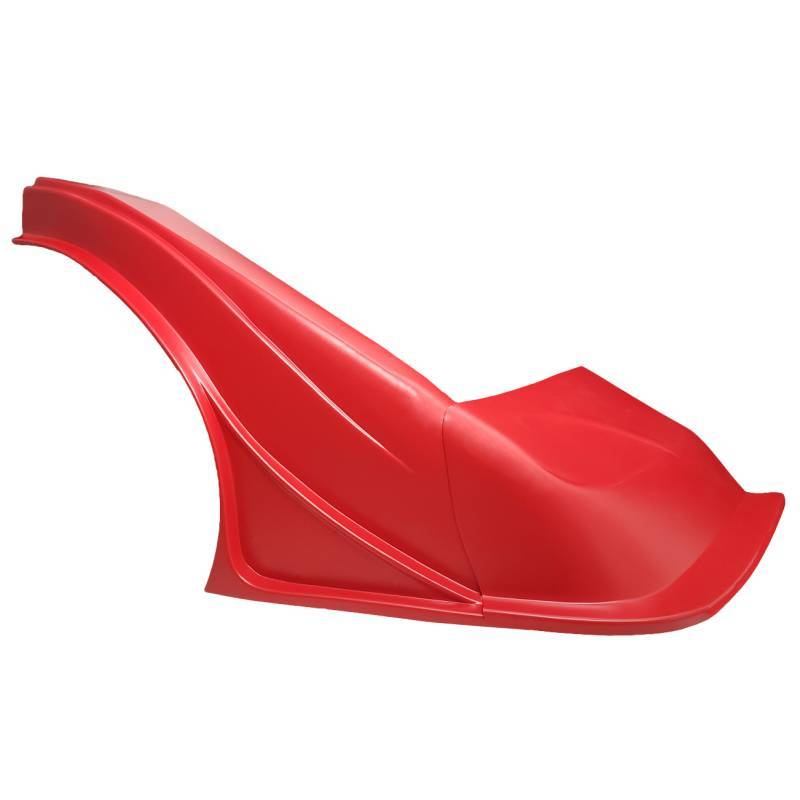 Nose - Outlaw - Passenger Side - Fender Included - Plastic - Red - Universal - Asphalt Late Model - Kit