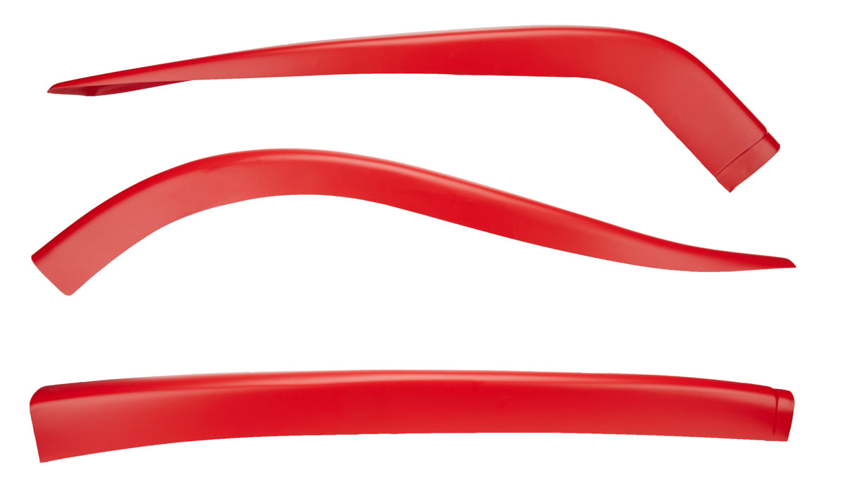 Air Valance - 3 Piece - Plastic - Red - Dirt Late Model - Kit