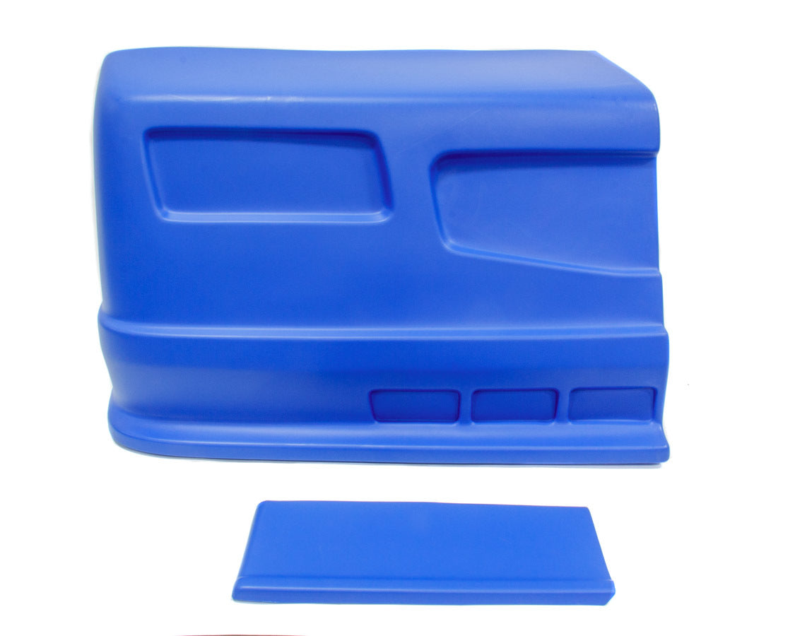 Nose - Dominator SS - Passenger Side - Fender Extension Included - Plastic - Blue - Universal - Street Stock - Kit