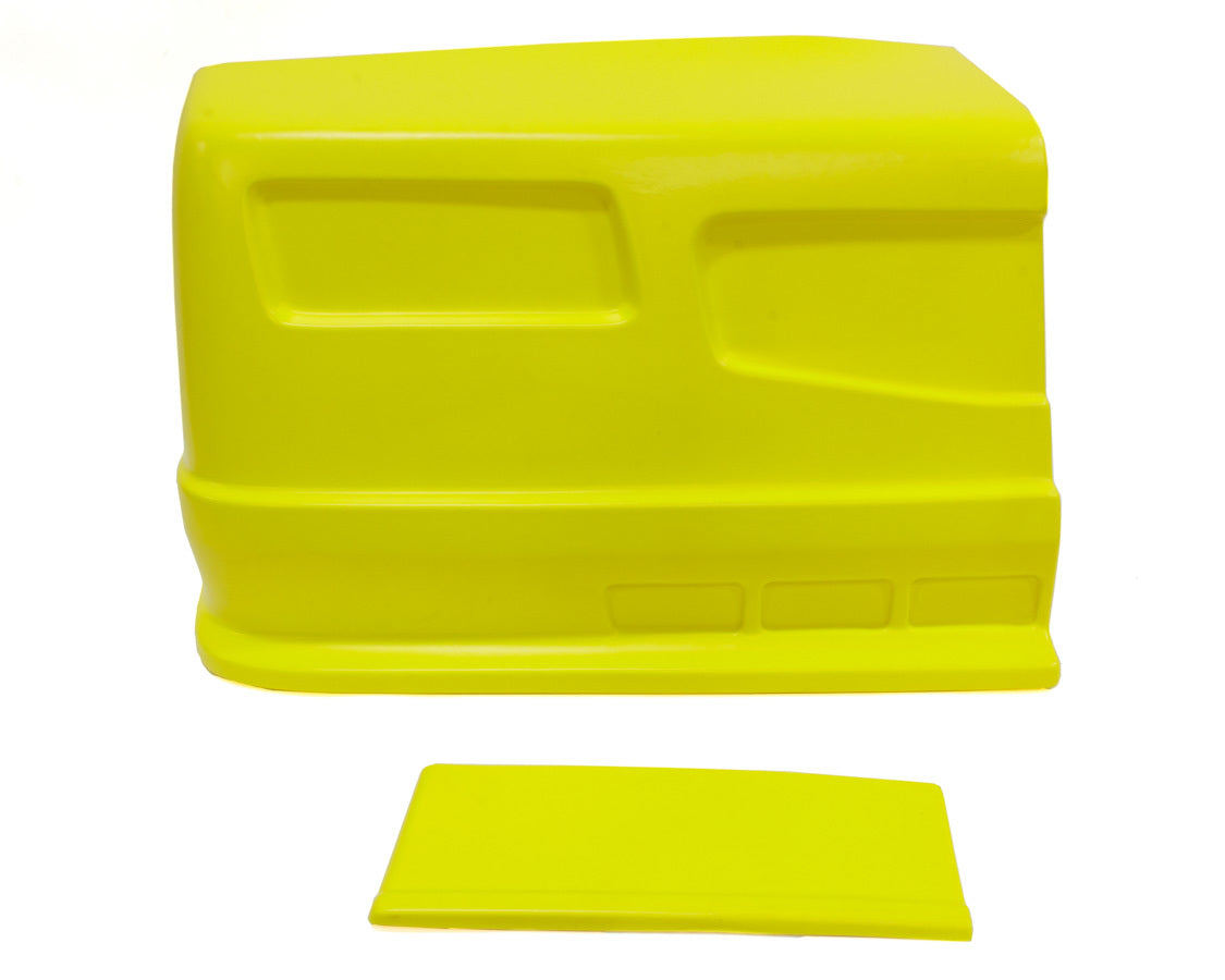 Nose - Dominator SS - Passenger Side - Fender Extension Included - Plastic - Yellow - Universal - Street Stock - Kit