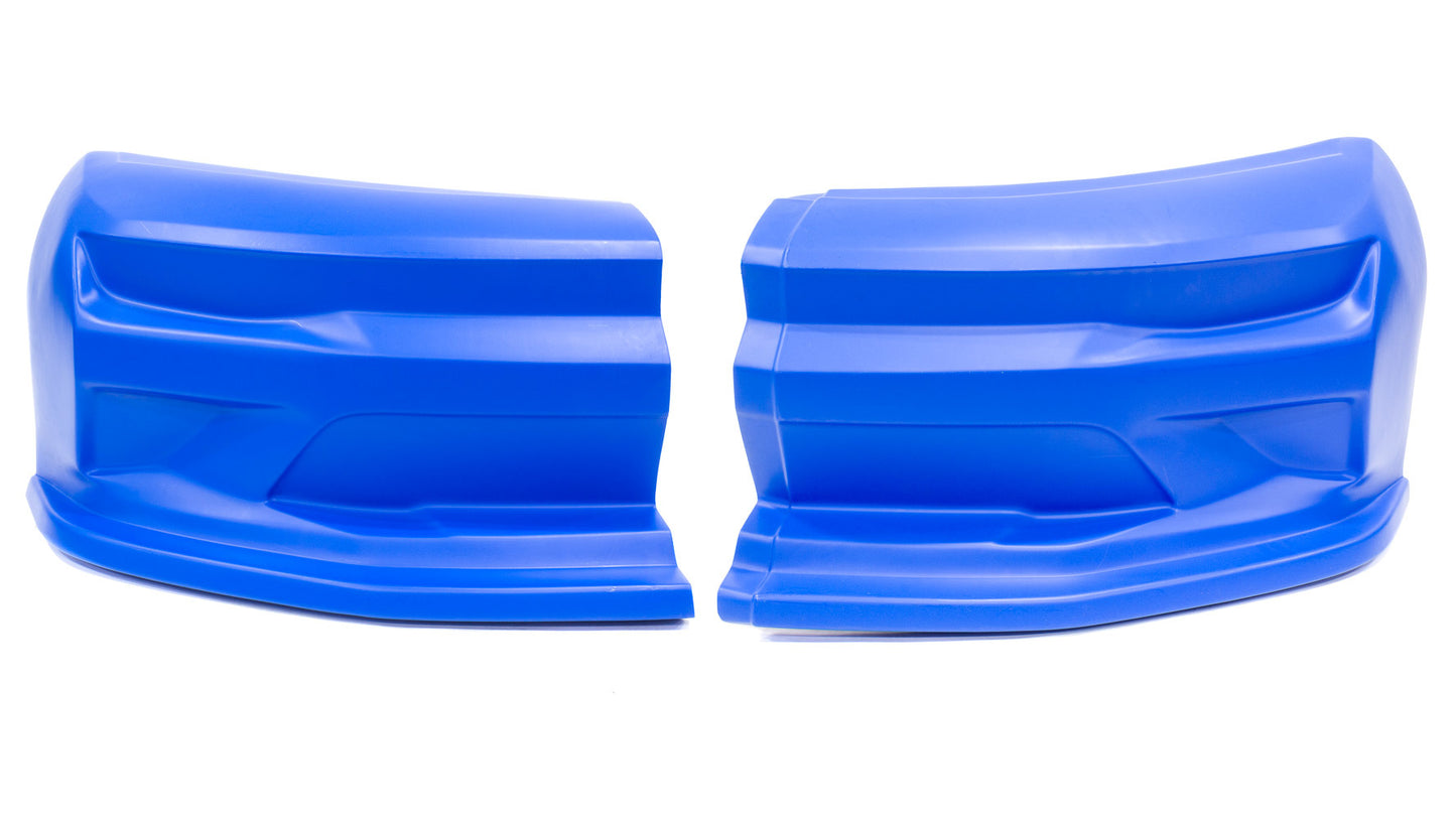 Nose - Dominator SS Camaro - 2-Piece Complete - Plastic - Blue - Universal - Street Stock - Kit