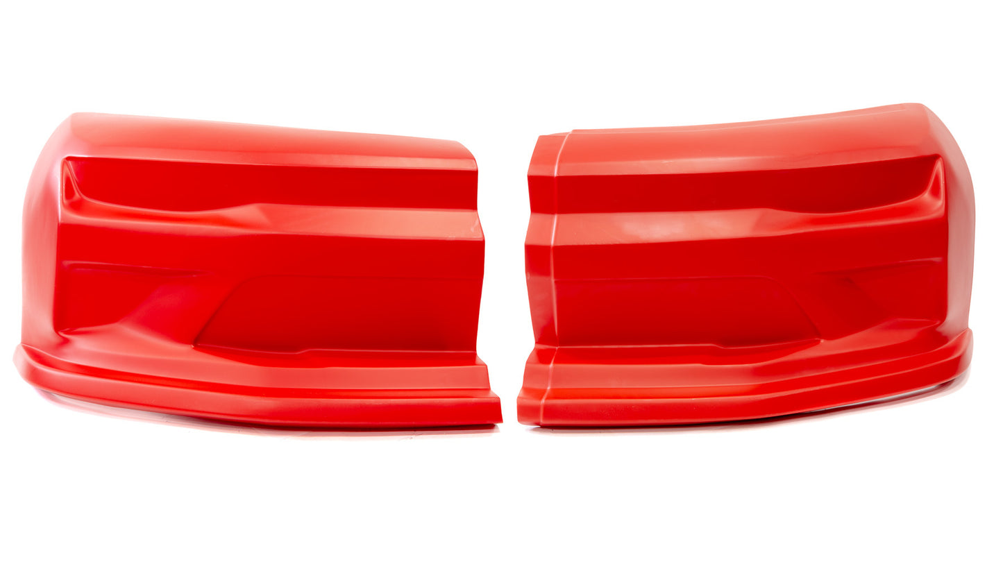 Nose - Dominator SS Camaro - 2-Piece Complete - Plastic - Red - Universal - Street Stock - Kit