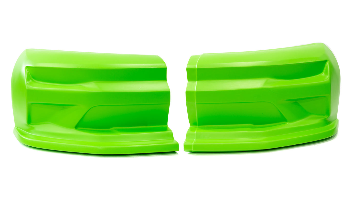 Nose - Dominator SS Camaro - 2-Piece Complete - Plastic - Xtreme Green - Universal - Street Stock - Kit